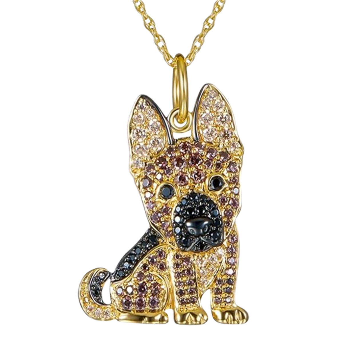 Handsome German Shepherd Dog Pendant Necklace