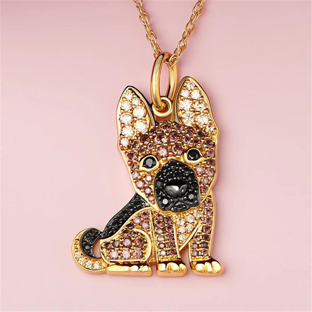 Handsome German Shepherd Dog Pendant Necklace